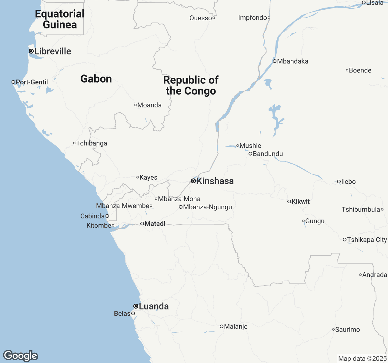 Map of Kinshasa