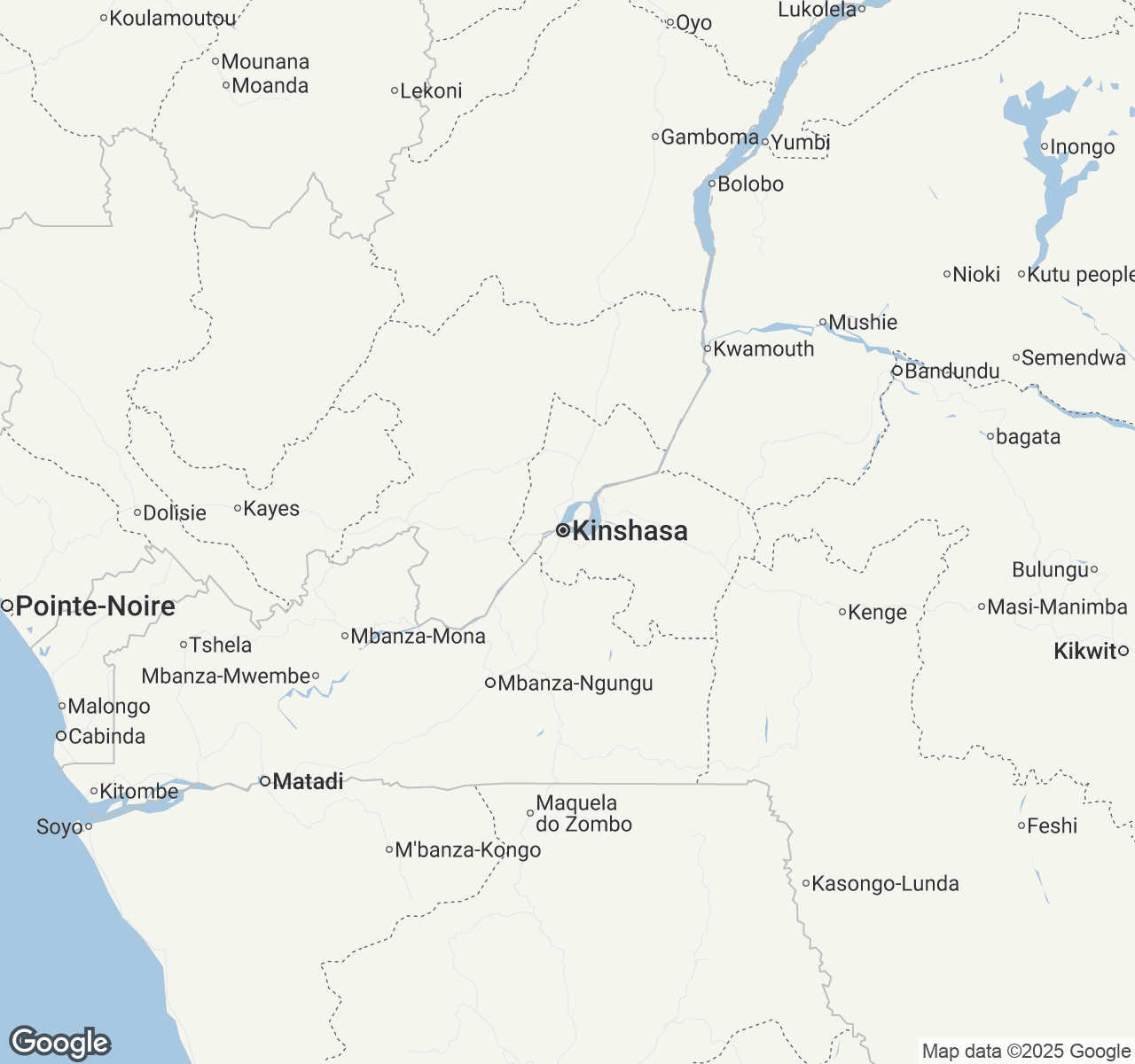 Map of Kinshasa